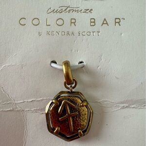 Kendra Scott Gold Metal Astrology Sagittarius Arrow Necklace Pendant Charm